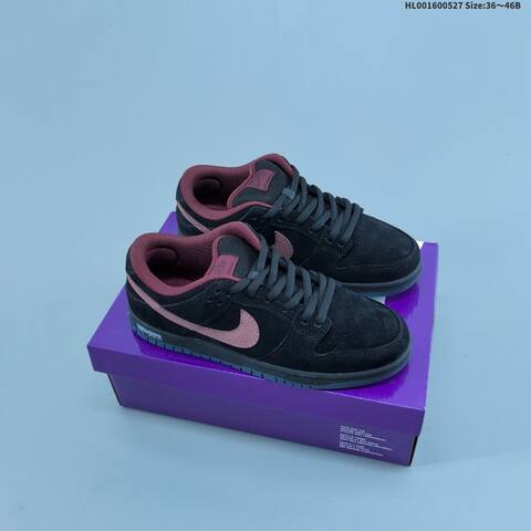 Nike SB Dunk Low Black Maroon Dark Blue EU 36-46 Skate Shoe - Unisex (BS-60070)