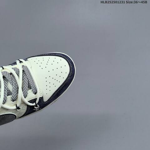 Nike SB Dunk Low Retro DIY Louis Vuitton Off White Navy Grey Red EU 36-45 Skate Shoe - Unisex (BS-62292)