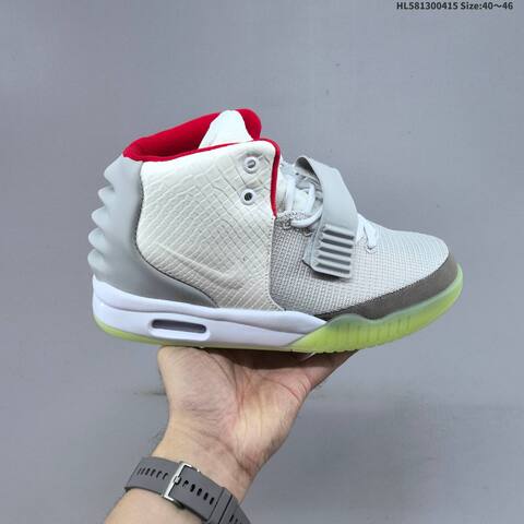 Nike Air Yeezy 2 Black White Red Glow Green EU 40-46 Sneaker - Men's (BS-60720)
