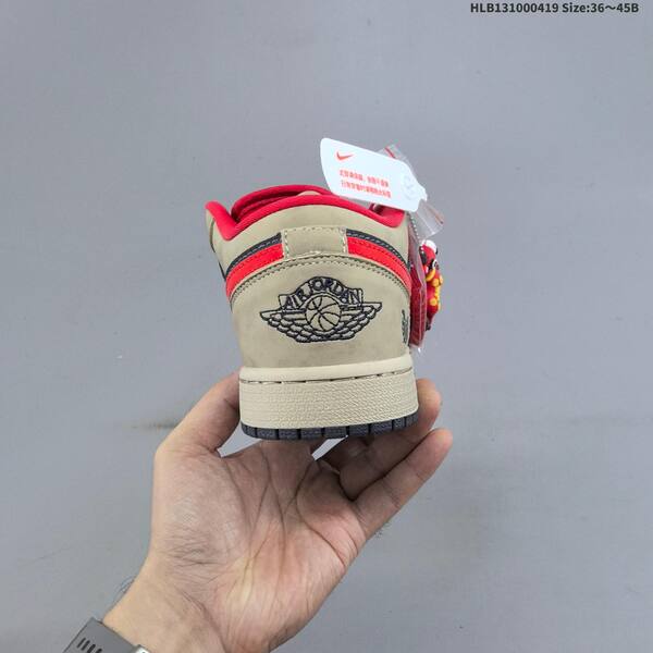 Jordan Air Jordan 1 Low khaki/black/red 36~45 casual