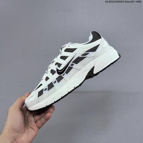 Nike P-6000 White Black Light Grey EU 36-46 Running Shoe - Unisex (BS-60525)