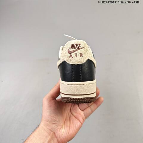 Nike Air Force 1 07 LV8 CJ9179-200 Black Brown Beige EU 36-45 Sneaker - Unisex (BS-62765)