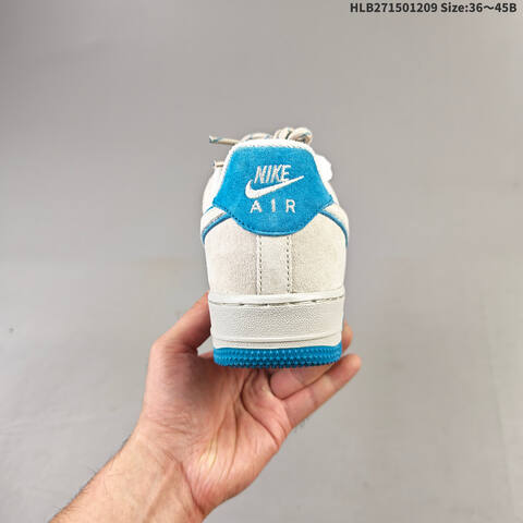 Nike Air Force 1 07 LV8 DY9867-109 Off White Light Blue EU 36-45 Sneaker - Unisex (BS-62807)