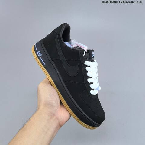 Nike Air Force 1 07 LV8 HF2014-10 Black White Light Blue Gum EU 36-45 Sneaker - Unisex (BS-61953)