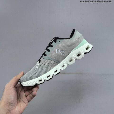 On Cloud X 4 Grey Black Mint White EU 39-47 Running Shoe Running Sneakers - Unisex (BS-69533)