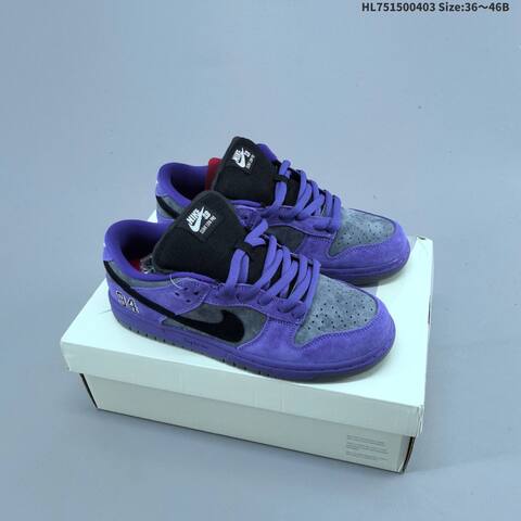Nike SB Dunk Low Pro Black Blue Red EU 36-46 Skate Shoe - Unisex (BS-60966)