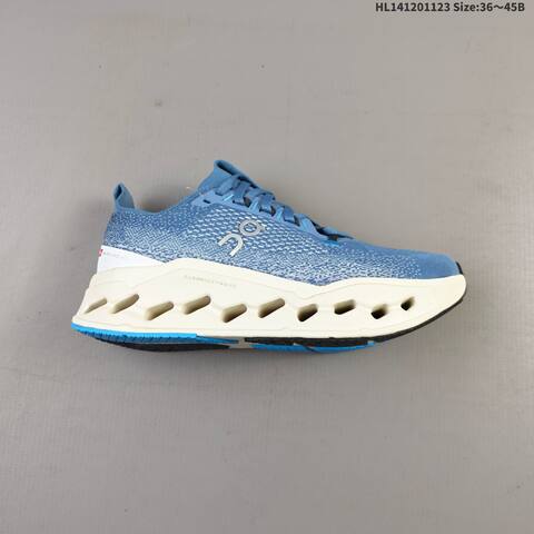 On Cloudsurfer Max Blue White Cream EU 36-45 Running Shoe Running Sneakers - Unisex (BS-69784)