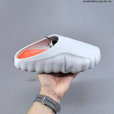Nike 001 HQ4307 Black White Grey Orange EU 40-45 Slides - Men's (BS-60804)