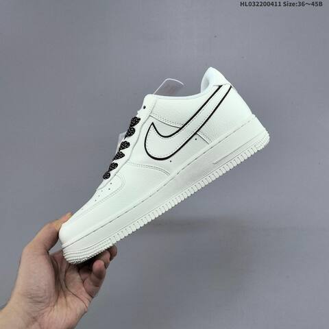 Nike Air Force 1 07 LV8 MM5288-072 Off White Black EU 36-45 Sneaker - Unisex (BS-60811)