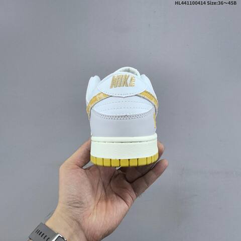 Nike Dunk SB Low White Yellow Grey Cream EU 36-45 Skate Shoe - Unisex (BS-60742)