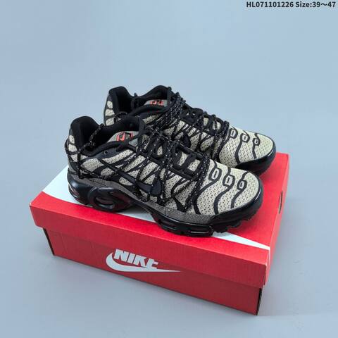 Nike Air Max Plus TN Grey Black Yellow EU 36-47 Running Shoe - Unisex (BS-62437)
