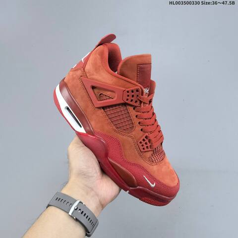 Nigel Sylvester x Air Jordan 4 OG Brick By Brick BIKE AIR JORDAN 4 Aj4 Lifestyle (BS-66406)