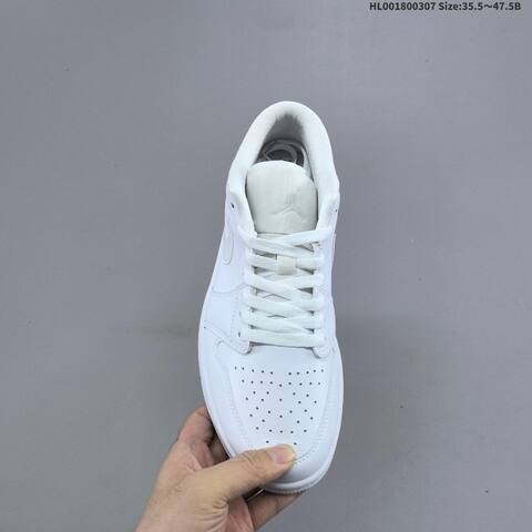 Air Jordan 1 Low Triple White AIR JORDAN 1 Aj1 Lifestyle (BS-66602)