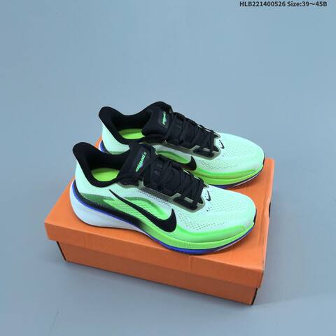 Nike Air Zoom Pegasus 42 White Black Neon Green Purple Orange EU 39-45 Running Shoe - Unisex (BS-60116)