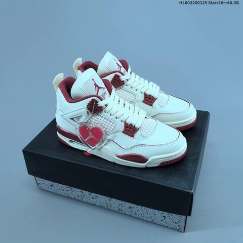 Air Jordan 4 Retro Sierra Red WMNS AIR JORDAN 4 Aj4 Lifestyle (BS-66778)