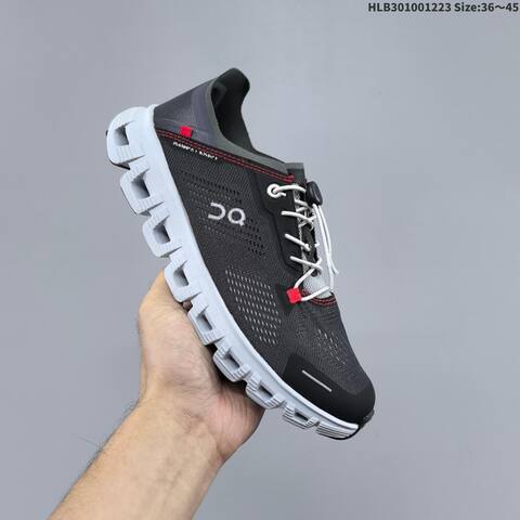 On Cloud 6 Coast Black White Red EU 36-45 Running Shoe Running Sneakers - Unisex (BS-69733)
