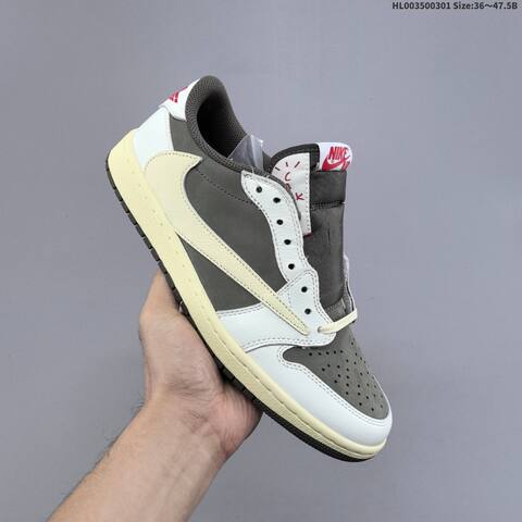 Travis Scott x Air Jordan 1 Low Reverse Mocha 3 0 AIR JORDAN 1 Aj1 Lifestyle (BS-66650)