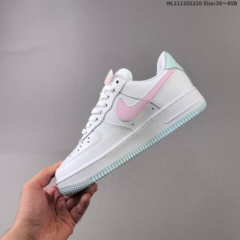 Nike Air Force 1 07 Low White Burgundy Gold White Pink Light Blue EU 36 45 Sneaker EU 36-45 - Unisex (BS-62547)