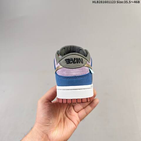 Nike SB Dunk Low Blue Grey Orange Purple Brown EU 35 5-46 Skate Shoe - Unisex (BS-63229)