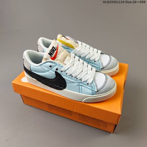 Nike Blazer Low 77 JUMBO White Green Sail Gray EU 36-45 Skate Shoe - Unisex (BS-63134)