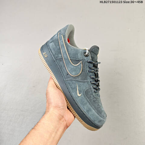 Nike Air Force 1 07 LV8 DY9867-101 Dark Grey Gold EU 36-45 Sneaker - Unisex (BS-63186)