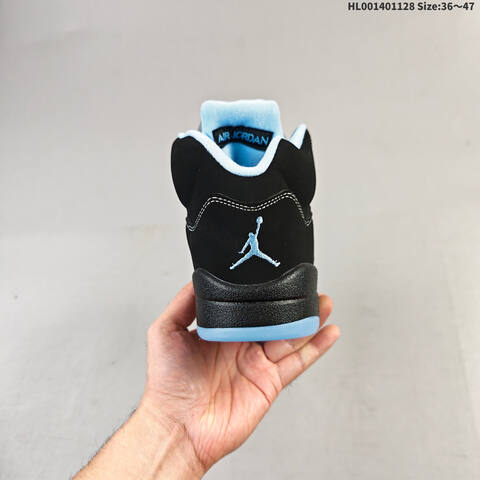 Air Jordan 5 Retro Black University Blue Replica AIR JORDAN 5 Aj5 Lifestyle (BS-67638)