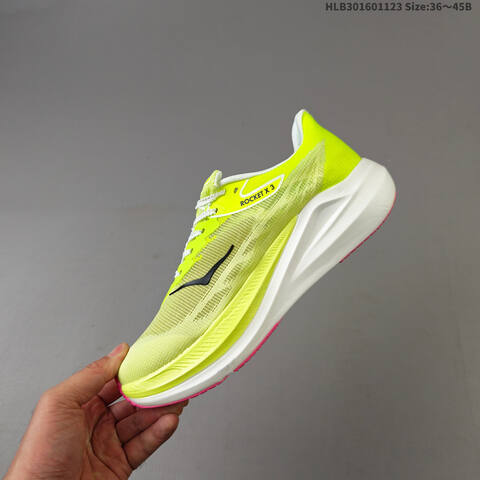 HOKA ONE ONE Other HOKA ONE PEBA Hoka One On Premium Replica High-end Men s And Women s Fashion Sports Running And Basketball Shoes Up To 95 Off Retail During The Current Promotion Neon Yellow White Pink Black EU 36-45 Running Shoe Running Sneakers (BS-69450)