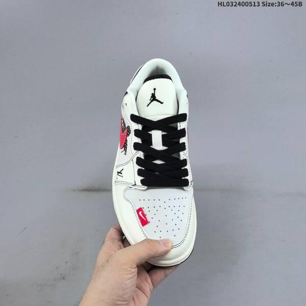 Jordan Air Jordan 1 Low white/black/red 36~45B lifestyle
