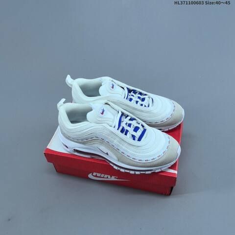 Nike Air Max 97 SE Black White Blue Neon Green EU 40-45 Sneaker - Men's (BS-59975)