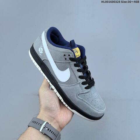 Nike SB Dunk Low Grey White Navy Black EU 36-46 Skate Shoe - Unisex (BS-61086)