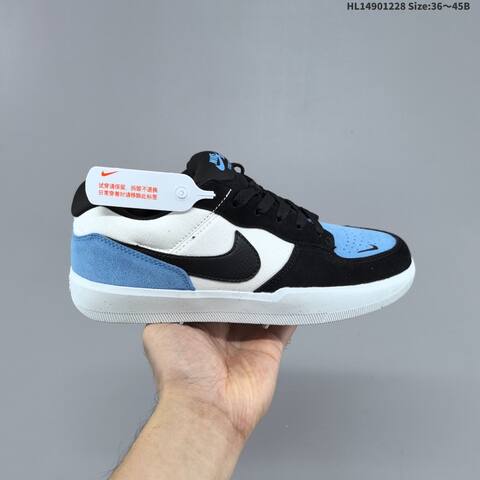 Nike SB Force 58 CZ2959 Black White Blue Pink EU 36-45 Skate Shoe - Unisex (BS-62367)