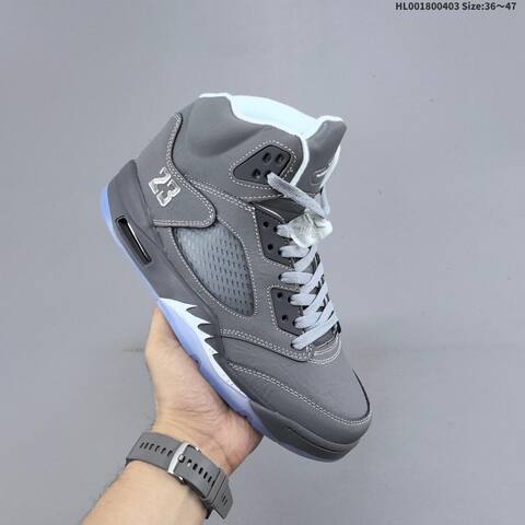 Air Jordan 5 Retro Wolf Grey Replica AIR JORDAN 5 Aj5 Lifestyle (BS-66333)