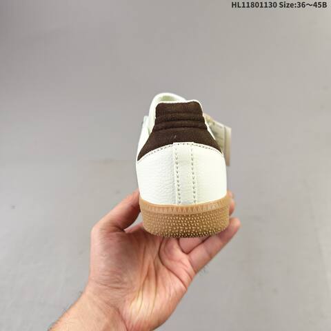 Adidas Samba Off White Brown Gold Gum EU 36-45 Skate Shoe - Unisex (BS-65397)