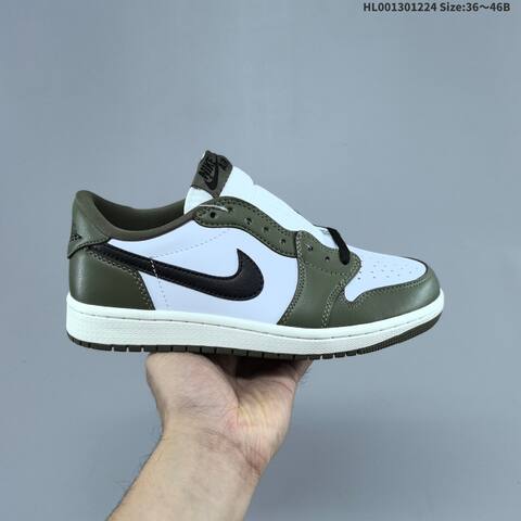 Air Jordan 1 Low OG Medium Olive AIR JORDAN 1 Aj1 Lifestyle (BS-67294)