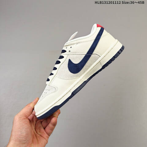 Nike SB Dunk Low Retro DIY Sail Navy Red Grey EU 36-45 Skate Shoe - Unisex (BS-63821)