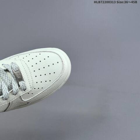 Nike Air Force 1 Low Supreme Off White Light Grey EU 36-45 Sneaker - Unisex (BS-61330)