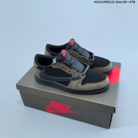 Air Jordan 1 Low Olive Grey AIR JORDAN 1 Aj1 1 Jordan Brand Lifestyle (BS-66889)