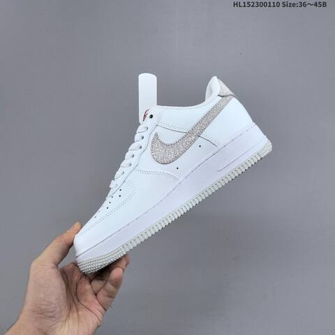 Nike Air Force 1 Low 07 White Silver Red EU 36-45 Sneaker - Unisex (BS-62077)