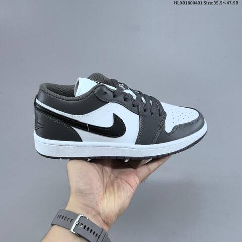 Air Jordan 1 Low Lron Grey AIR JORDAN 1 Aj1 Lifestyle (BS-66367)