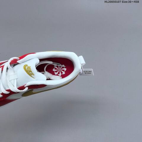 Nike Court Borough Low 2 White Red Gold EU 36-45 Skate Shoe - Unisex (BS-62161)