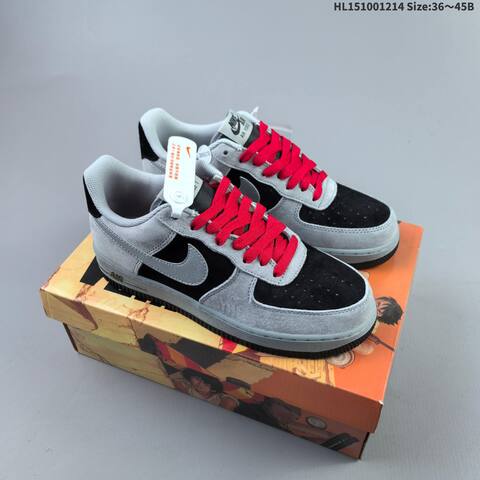Nike Air Force 1 Low 07 AKIRA Olive Green Light Grey Black White EU 36-45 Sneaker - Unisex (BS-62688)