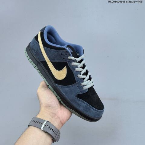 Nike SB Dunk Low Smile Black Navy Blue Wheat Light Blue Olive EU 36-46 Skate Shoe - Unisex (BS-60465)