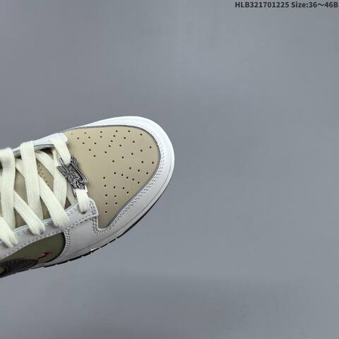 Nike Dunk Low CNY White Beige Olive Green Brown EU 36-46 Skate Shoe - Unisex (BS-62463)