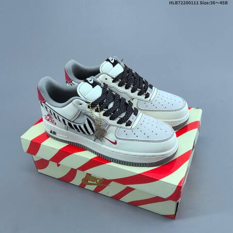 Nike Air Force 1 07 LV8 White University Blue Dark Grey EU 36-45 Sneaker - Unisex (BS-62069)