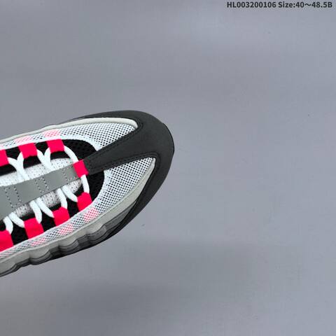 Nike Air Max 95 White Grey Black Red EU 40-48 5 Running Shoe - Men's (BS-62202)