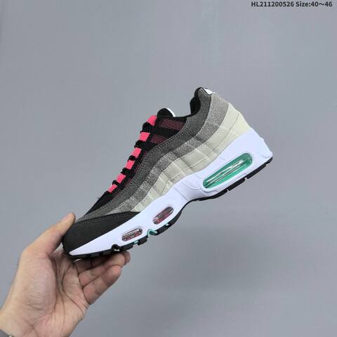 Nike Air Max 95 Black Grey White Silver EU 40-46 Running Shoe - Men's (BS-60125)