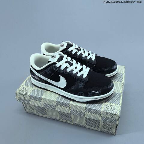 Nike Dunk SB Low Black White Gray EU 36-45 Skate Shoe - Unisex (BS-61185)