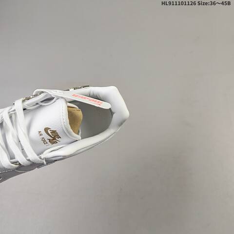 Nike Air Force 1 07 White Metallic Silver Gold EU 36-45 Sneaker - Unisex (BS-63034)