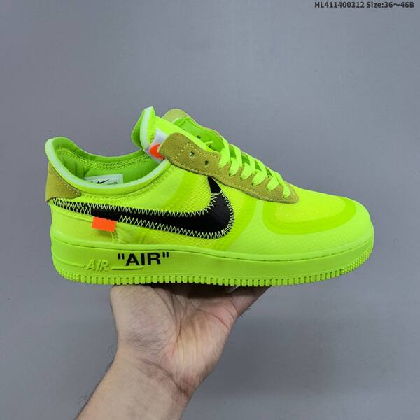 Nike Air Force 1 Low Off White white volt black orange EU 36-46 sneaker
