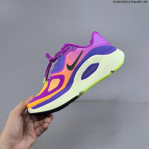 Nike Structure Plus ReactX Air Zoom Grey Black White Purple Orange EU 40-45 Running Shoe - Men's (BS-60413)